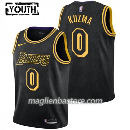 Maglia NBA Los Angeles Lakers Kyle Kuzma 0 Nike City Edition Swingman - Bambino
